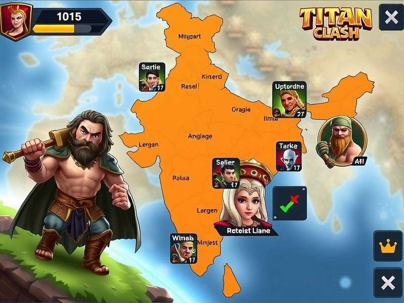 Titan Clash Supreme India popularity map
